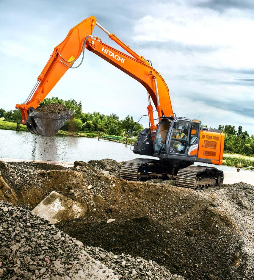 ユキダルマ Hitachi ZX245USLC-6 excavator specs & dimensions (2016